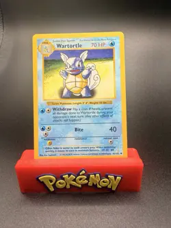 Pokemon TCG Wartortle Base Set Shadowless Unlimited Card 42/102 LP - Image 1