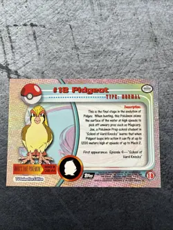 Pidgeot - #18 Series 1 (Topps) Pokemon Card - Black Logo - Image 2