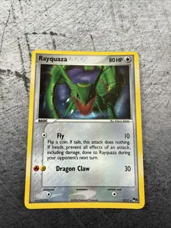 Rayquaza 3/17 Rare Pop Series 1 Promo Holo 2006 Vintage Pokemon TCG Card - Image 1