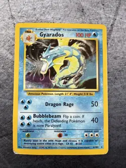 Gyarados 006/102 Base Set Holo Pokemon Card - Image 1