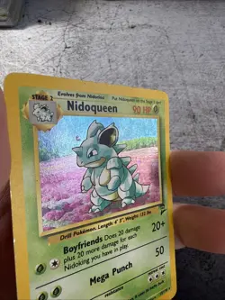Nidoqueen 12/130 Base Set 2 Holo Rare Pokemon Heavily Played Card - Image 2