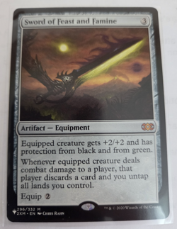 MTG, Sword of Feast and Famine -The List Reprints Regular NM - Image 1