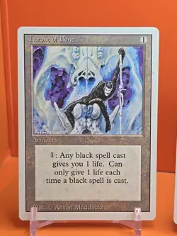 🟤🟤🟤 (4) 1994 Magic The Gathering THRONE OF BONE REVISED 3RD EDITION PLAYED🟤 - Image 2