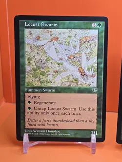 🟢🟢🟢 (4) 1996 MAGIC THE GATHERING LOCUST SWARM MIRAGE UNPLAYED 🟢🟢🟢 - Image 2