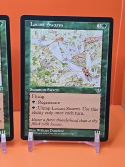 🟢🟢🟢 (4) 1996 MAGIC THE GATHERING LOCUST SWARM MIRAGE UNPLAYED 🟢🟢🟢 - Image 5