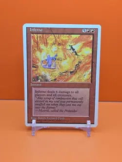 🔴🔴🔴 1995 Magic The Gathering INFERNO 4TH EDITION PLAYED 🔴🔴🔴 - Image 1