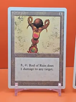 🟤🟤🟤 (4) 1994 Magic The Gathering ROD OF RUIN REVISED 3RD EDITION PLAYED 🟤🟤 - Image 4