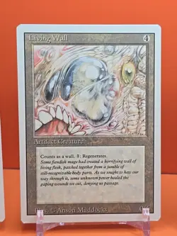 🟤🟤🟤 (4) 1994 MAGIC The Gathering LIVING WALL REVISED 3RD EDITION PLAYED🟤🟤🟤 - Image 3