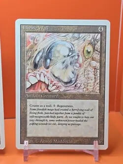 🟤🟤🟤 (4) 1994 MAGIC The Gathering LIVING WALL REVISED 3RD EDITION PLAYED🟤🟤🟤 - Image 5