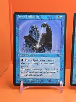 🔵🔵🔵 (4) 1995 MAGIC THE GATHERING ZURAN SPELLCASTER ICE AGE PLAYED 🔵🔵🔵 - Image 2