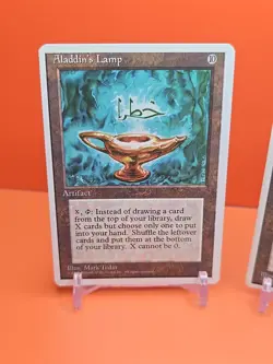 🟤🟤🟤 (2) 1995 Magic The Gathering ALADDINS LAMP 4TH EDITION PLAYED 🟤🟤🟤 - Image 2
