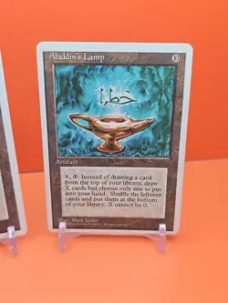 🟤🟤🟤 (2) 1995 Magic The Gathering ALADDINS LAMP 4TH EDITION PLAYED 🟤🟤🟤 - Image 3