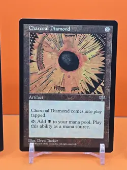 🟤🟤🟤 (3) 1996 MAGIC THE GATHERING CHARCOAL DIAMOND MIRAGE UNPLAYED 🟤🟤🟤 - Image 3