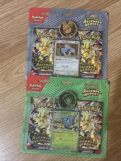 Pokemon Ascended Heroes 2x Double Pack Erikas Tangela Larrys Komala NEW SEALED - Image 2