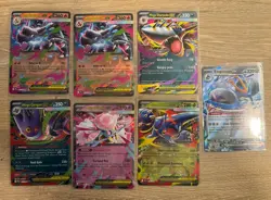 Pokemon Phantasmal Flames LOT 7 Mega EX Charizard Sharpedo Gengar Daincie - Image 1