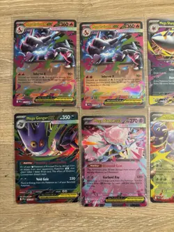 Pokemon Phantasmal Flames LOT 7 Mega EX Charizard Sharpedo Gengar Daincie - Image 2