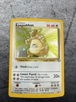Pokemon TCG Kangaskhan Jungle 5/64 Holo Unlimited Holo Rare - Image 1