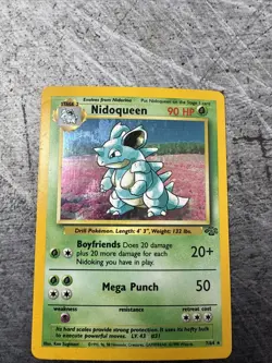 Pokemon TCG Nidoqueen Jungle 7/64 Holo Unlimited Holo Rare - Image 1