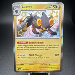 Pokemon TCG Luxray 137/091 Paldean Fates Baby Shiny Holo Rare NM - Image 1