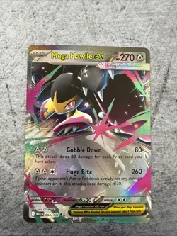 Mega Mawile ex 094/132 Me01: Mega Evolution Holo Pokemon NM - Image 1