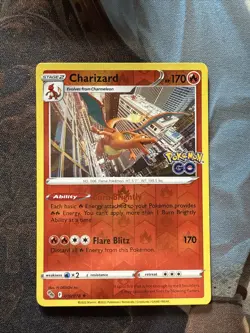 Pokemon TCG Charizard Holo Rare Reverse Holo Pokemon GO 010/078 - Image 1