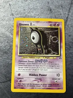 2001 Pokemon Neo Discovery Unown A Holo 14/75 - Image 1