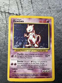 Mewtwo 10/102 1999 Base Set Pokemon TCG Holo Unlimited - Image 1