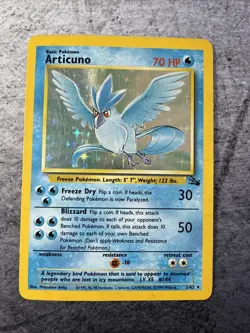 Pokemon Articuno Fossil Holo 2/62 HP - Image 1
