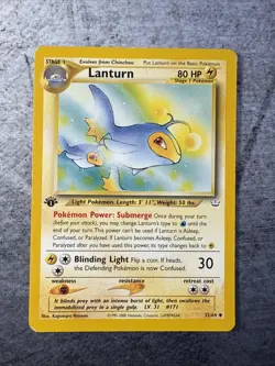 Lanturn 32/64 1st Edition Pokemon Neo Revelation - Image 1