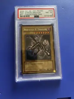 PSA 8 NM/M - Red-Eyes B. Dragon BPT-005 Limited Edition Promo Secret Rare YuGiOh - Image 1