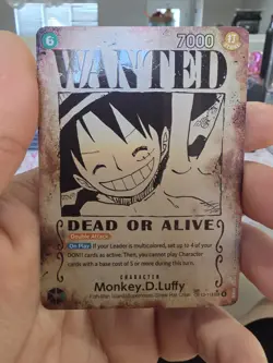 Monkey D Luffy Op13 118 Wanted One Piece Card Game English - Image 1