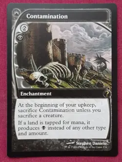Magic The Gathering MYSTERY BOOSTER 2 MB2 CONTAMINATION black card MTG - Image 1