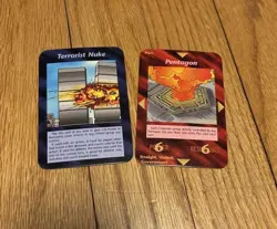 Illuminati New World Order Game INWO Card Terrorist Nuke Pentagon Lot Of 2 - Image 1