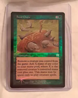 Food Chain: 1999 Magic the Gathering - Mercadian Masques Foil - Image 1