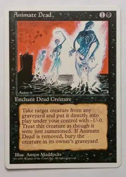 MTG - Animate Dead - 4th Edition - Regular Uncommon - Reanimate - Image 1