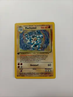 Machomei Pokemon TCG Holo 8/102 1st Edition Base Set 1999 Deutsch - Image 3
