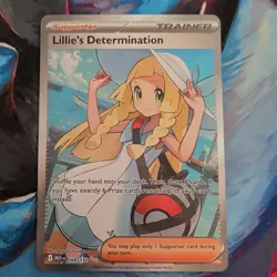 Pokemon TCG Lillie's Determination Trainer Supporter Me01 Mega Evolution 169/132 - Image 1