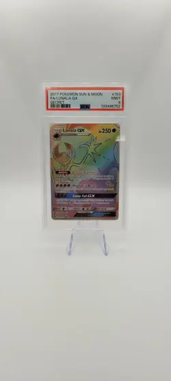 Pokemon TCG: Lunala GX 153/149 - [Sun & Moon Base Set] Secret Rare 2017- PSA 9 - Image 2