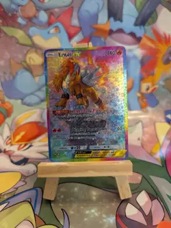 Pokemon Tcg Pocket Game Entei EX Full Art Holo - Image 2