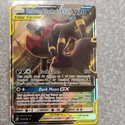 Pokemon Umbreon & Darkrai GX Full Art Ultra Rare Holo TCG Card 44/150 - Image 1