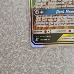 Pokemon Umbreon & Darkrai GX Full Art Ultra Rare Holo TCG Card 44/150 - Image 2