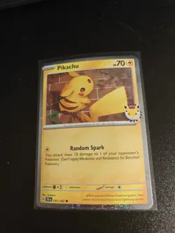 Pokemon TCG - Cosmos Holo Pikachu 51/162 Pokemon Day 2026 Collection Card NM - Image 2