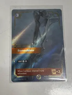 Boneshiver -Riftbound -Promo Card NM- Regional Qualifiers Bologna 2026-118a/221 - Image 1