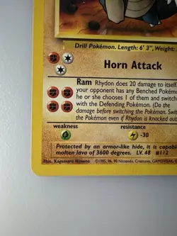 RHYDON - 45/64 - Jungle - Pokemon Card - LP - Image 4