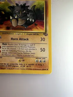 RHYDON - 45/64 - Jungle - Pokemon Card - LP - Image 5