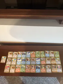 Pokemon TCG Fire Red Leaf Green 34 Card Lot Including One HOLO And 3 RARE cards - Image 1