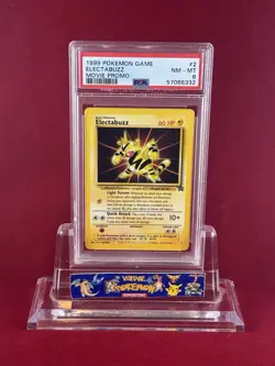 1999 Pokemon Movie Black Star Promo ELECTABUZZ #2 Card PSA 8 - Image 1