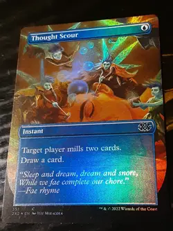 Thought Scour Borderless FOIL, D Masters 2022 , MP , MTG, FREE SHIPPING - Image 2