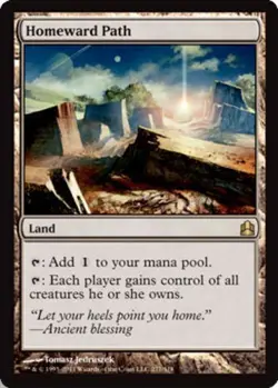 1 x Homeward Path - Commander 2011 - Heavy Play - MTG - Image 1