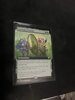 Springleaf Parade •Borderless• Rare Enchantment, Lorwyn Eclipsed Commander • ECC - Image 1